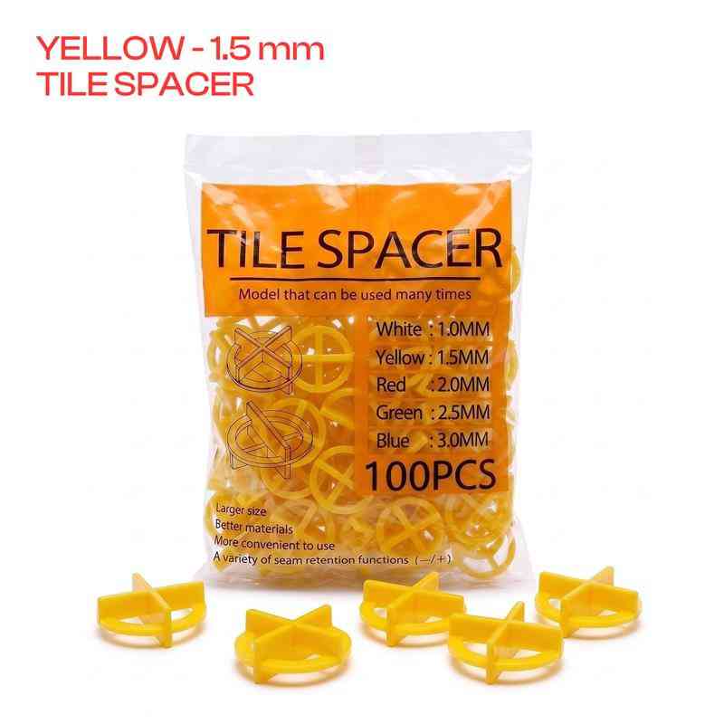 100 Pack Reusable Tile Spacers for Floor & Wall Tiling~4072