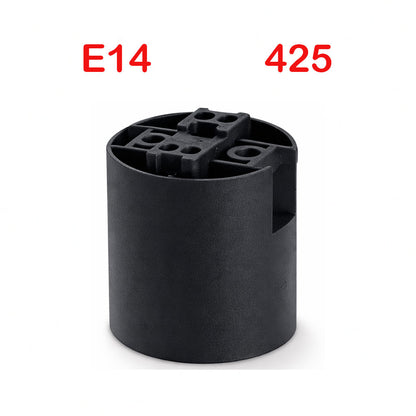 E14 SES Thermoplastic Lamp Holder – Black or White ~4069
