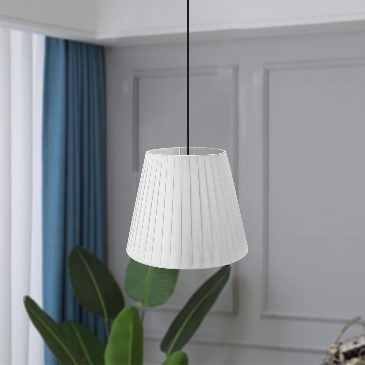 Modern Fabric Coolie Shape Ceiling  Lampshade ~ 3724 - Vintagelite