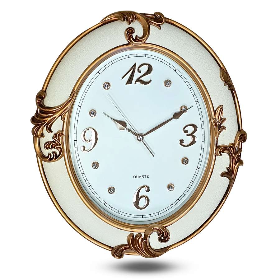 antique style gold kitchen clocks