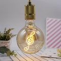 Edison LED Soft Light G125 E27 4W Music Filament Glass Retro Warm White~2978 - Vintagelite