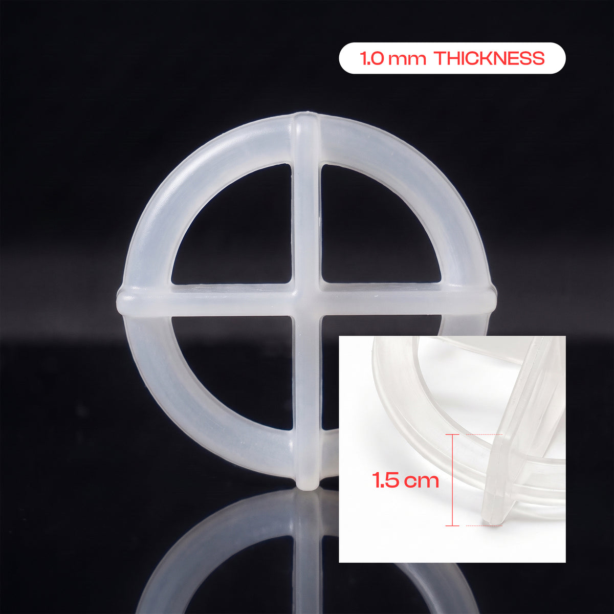 100 Pack Reusable Tile Spacers for Floor & Wall Tiling~4072