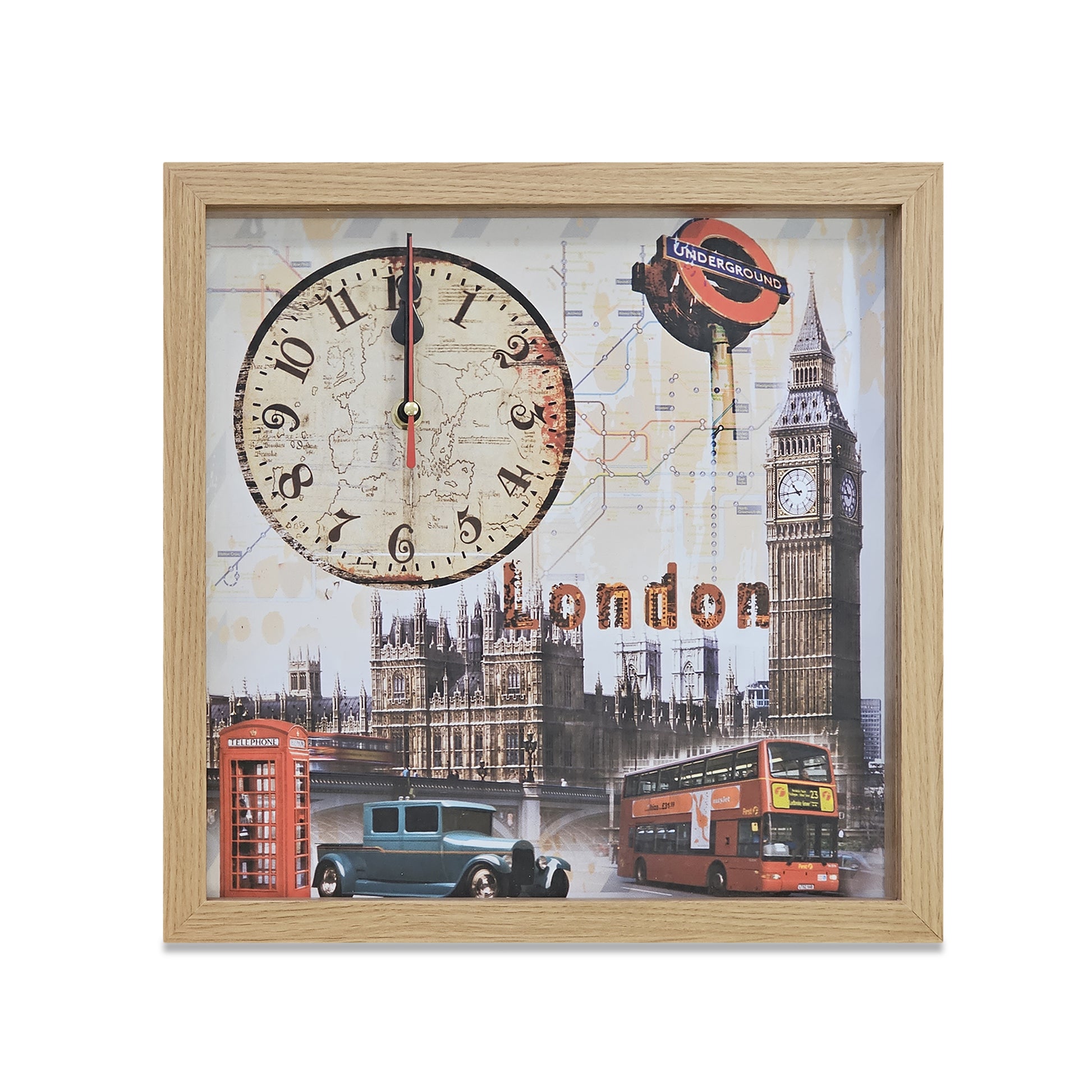 Home Decor London Big Ben Art Painting Wall Clock