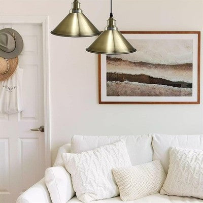 Vintage  Metal Pendant Light – Retro Ceiling Hanging Lamp~4036