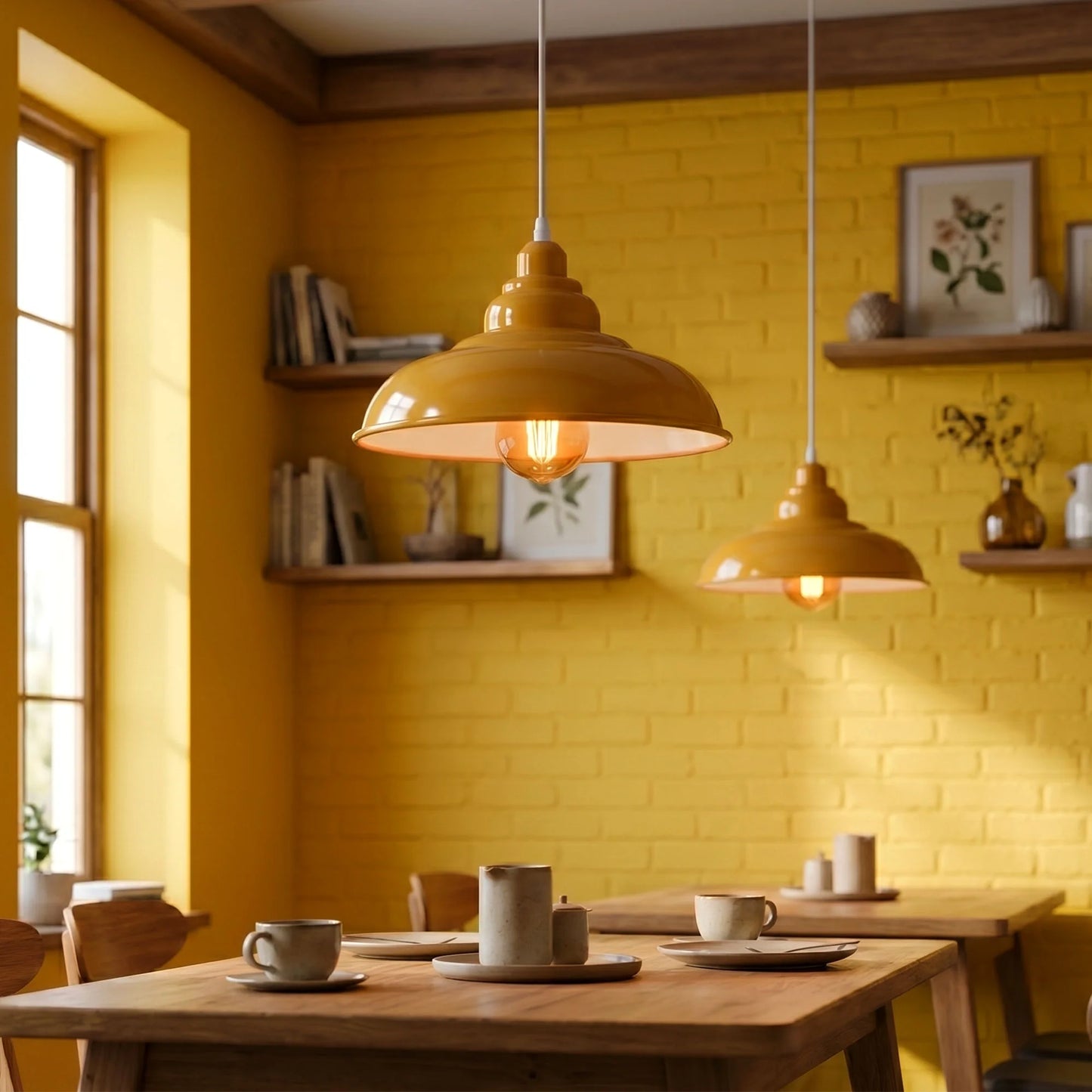 Vintage Retro Metal Shade Pendant Light E27 Base ~3972