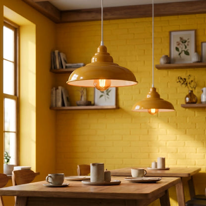 Vintage Retro Metal Shade Pendant Light E27 Base ~3972