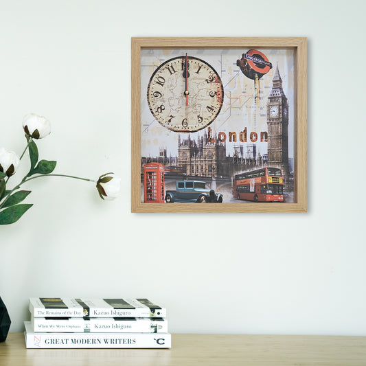 Home Decor London Big Ben Art Painting Wall Clock