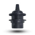 Full threaded E27 white lamp holder 