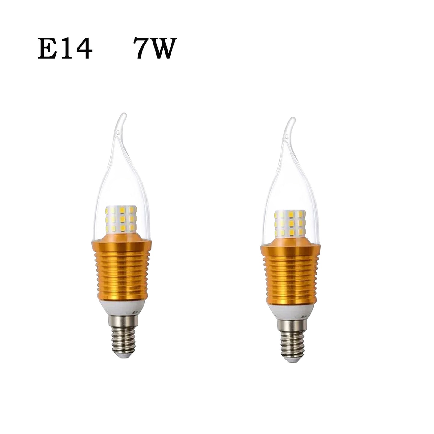 E14 Base Candle Bulb Flame Tip  For Chandelier Light ~ 3122