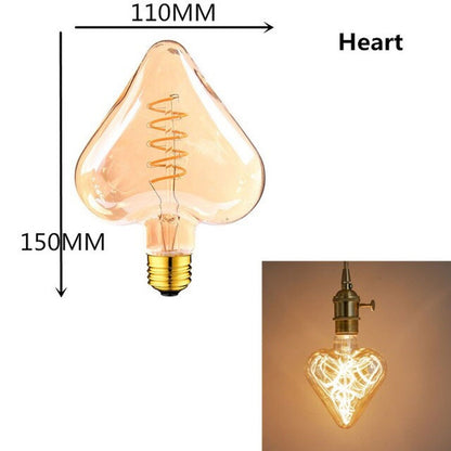 Heart E27 4W Bulb