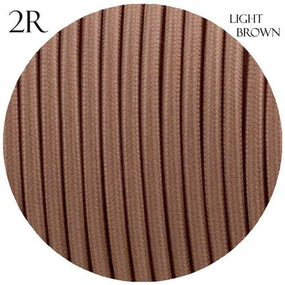2 Core Round Italian Braided Cable 0.75mm