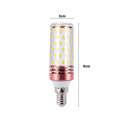 Flicker Corn Light E14 Base LED chip for Home indoor Style - Size Image