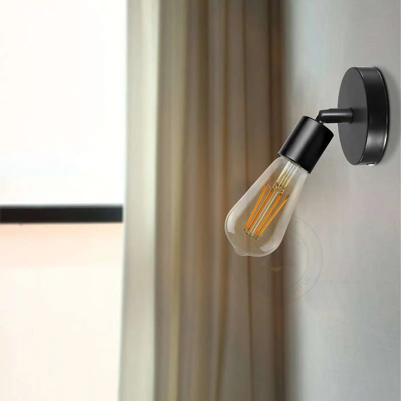 E27 Bulb Holder Socket Adjustable Wall Sconce Lamp Mount -Application image