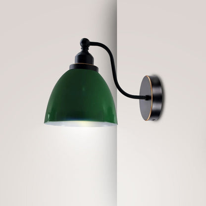  Modern Industrial Swan Neck Metal Arm Sconce Wall Light-application image
