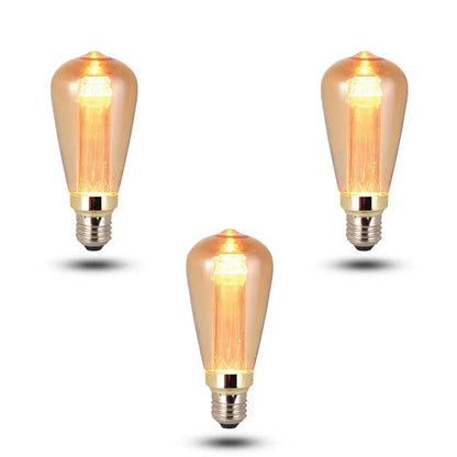 3W Non Dimmable E27 Vintage LED Edison Light Bulb - Warm White