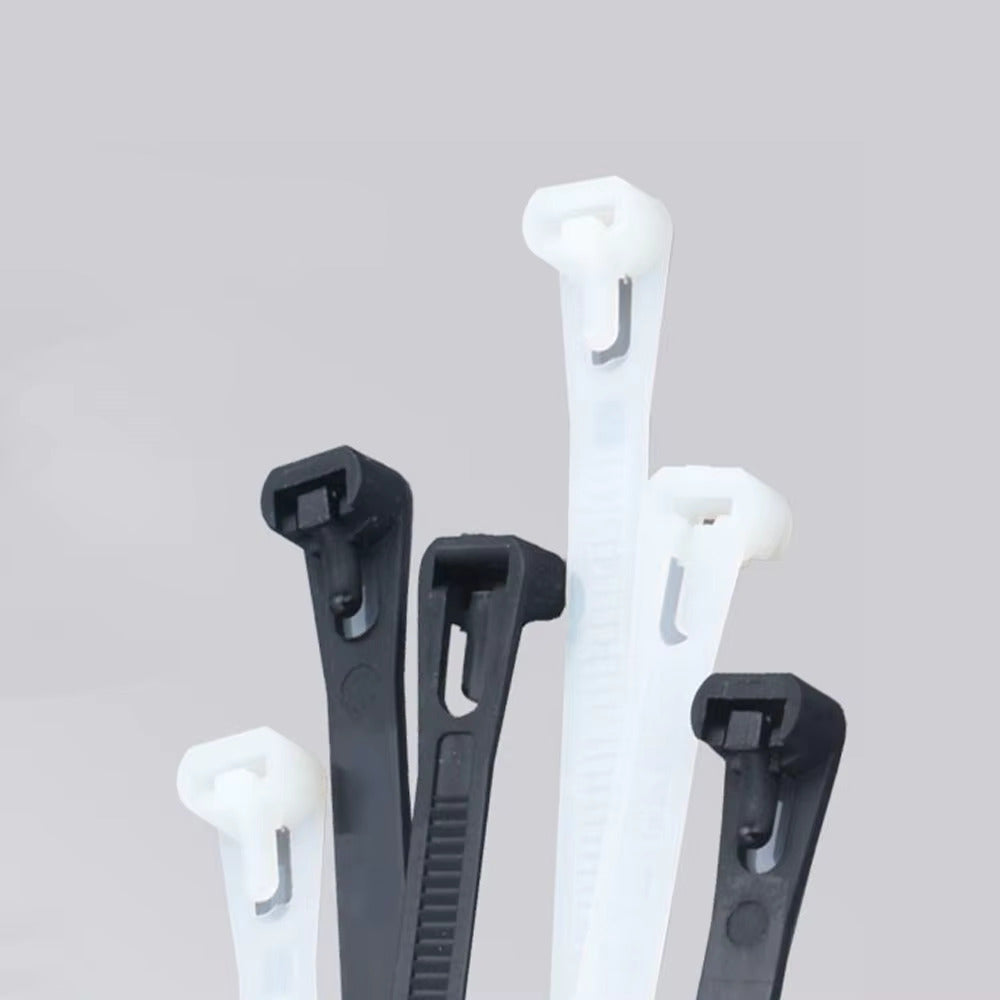black heavy duty cable ties