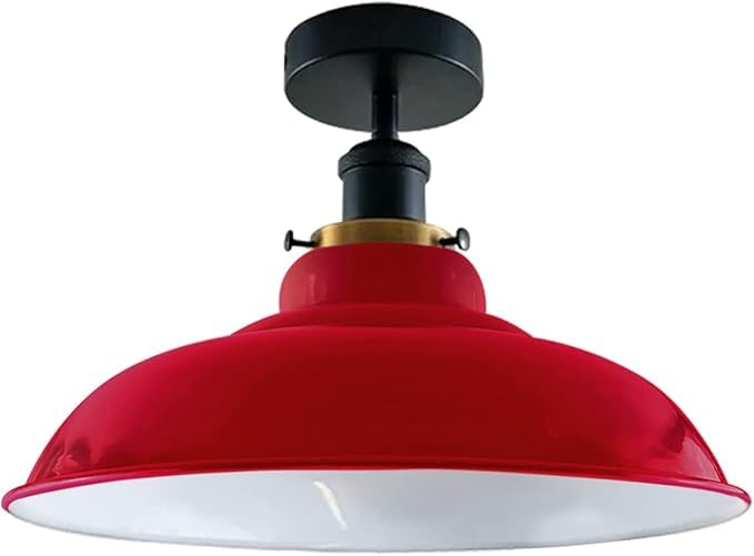 Flush Mount Ceiling Light Metal 32cm Light Shade~4125