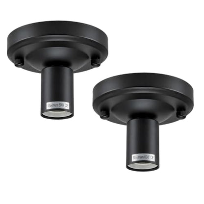 2 Pack Vintage Ceiling Lamp E27 Flush Mount Light Fixture~4085