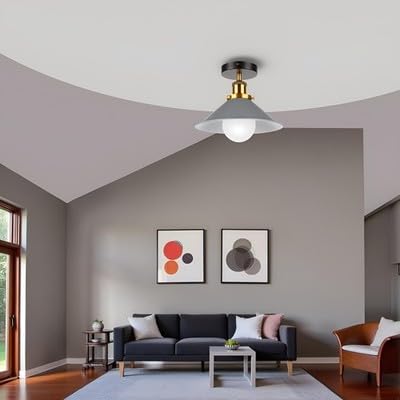 gray retro farmhouse light