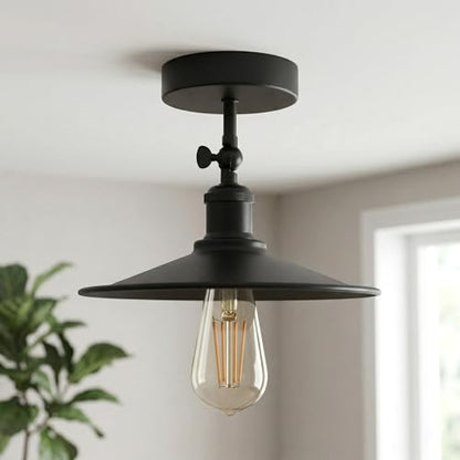 Retro E27 Base Adjustable Metal Ceiling Light~4046