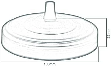 Vintage Ceiling Rose Black Round Shape Single Point  ~1134 - Vintagelite