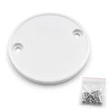 White PVC conduit lid way