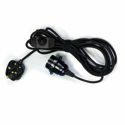 2m Plug in Pendant Light Fabric Cable  E27 Socket~4101