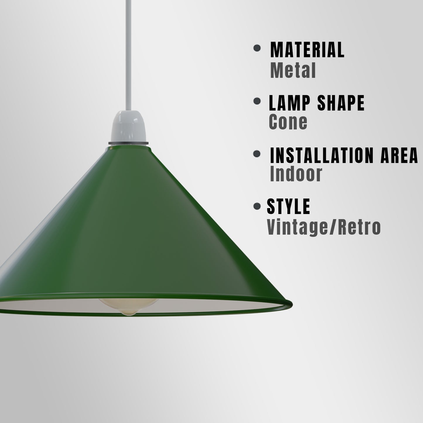  Metal Cone Style Lamp Shade