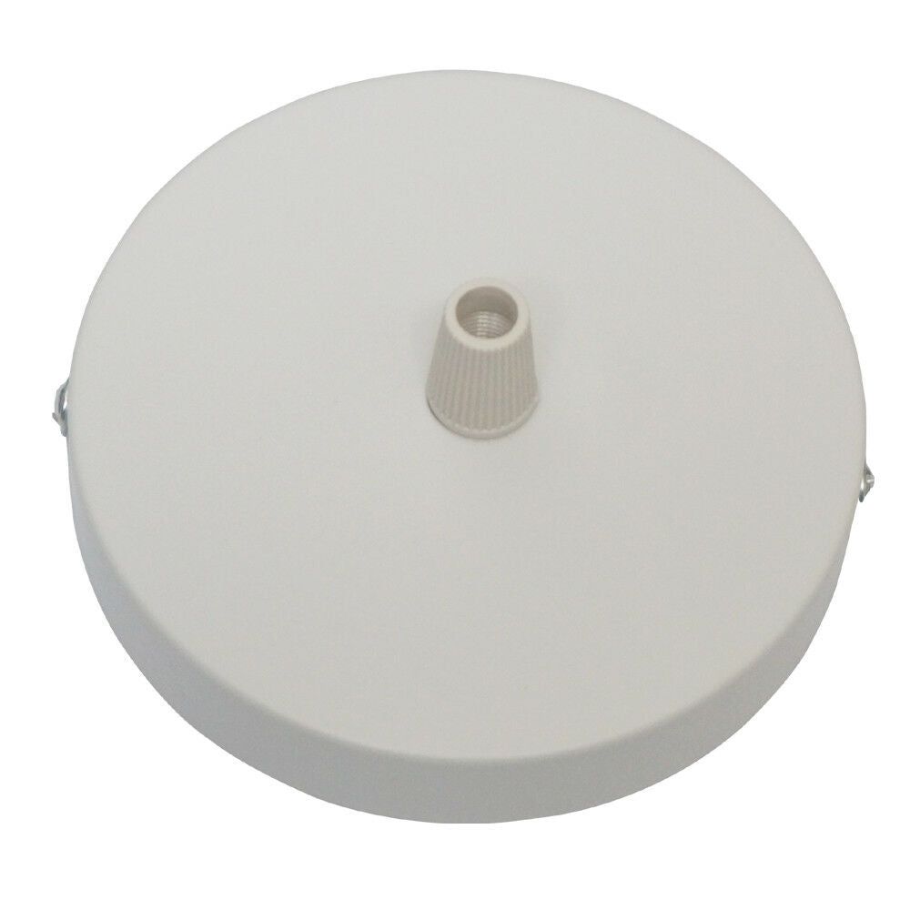 White Rose Single Point Drop Outlet Light Fitting