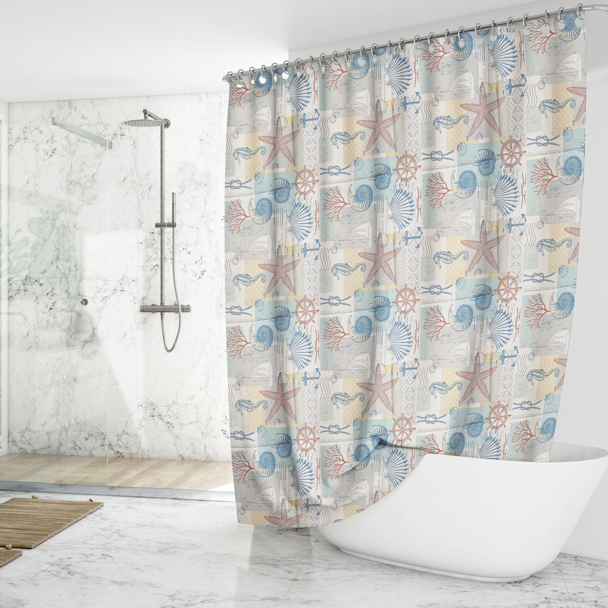 Seaside Solid Color Curtain