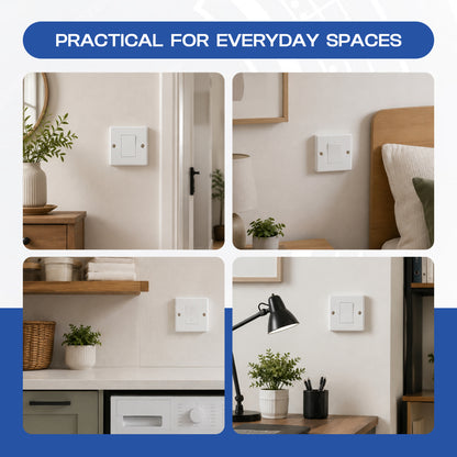 White Pattress Box 1 or 2 Gang Surface Mount Back Box~4070