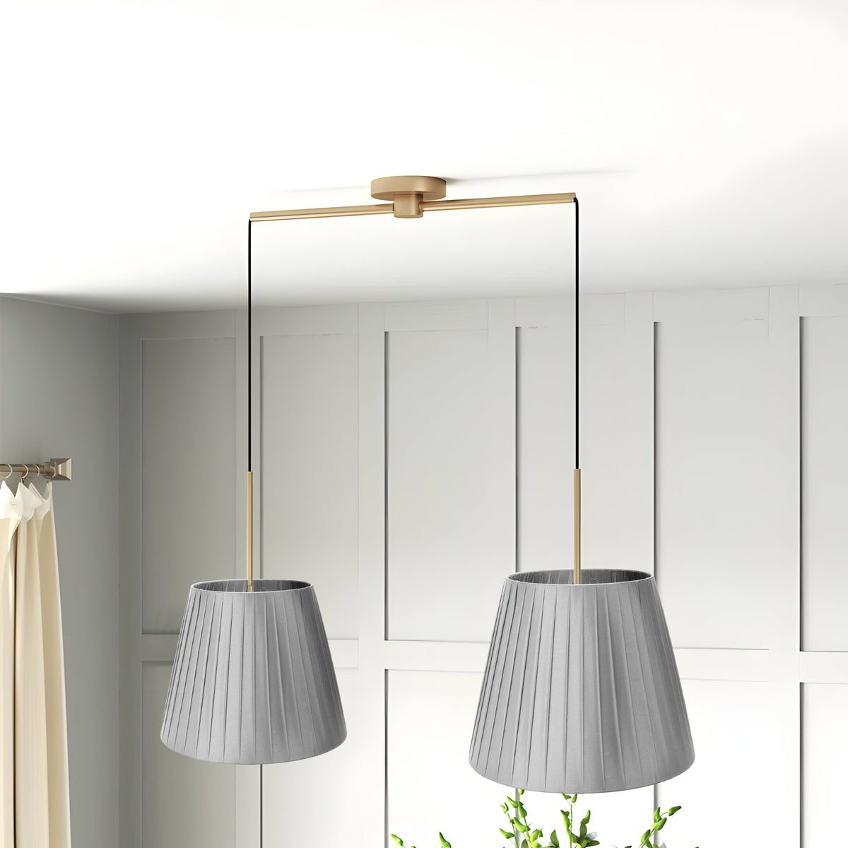 Modern Fabric Coolie Shape Ceiling  Lampshade ~ 3724 - Vintagelite