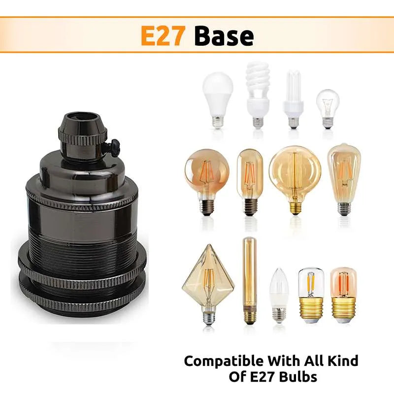 Edison Copper E27 Modern Industrial Lamp Bulb Holder~3281