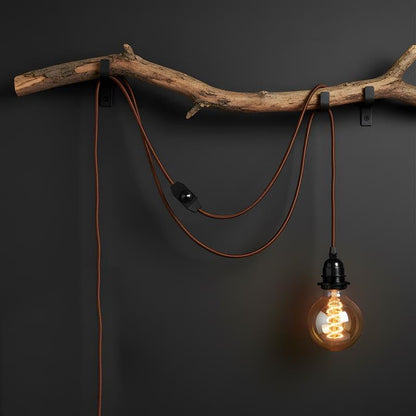 Industrial hanging 4m Plug in Pendant Light Fit~4065