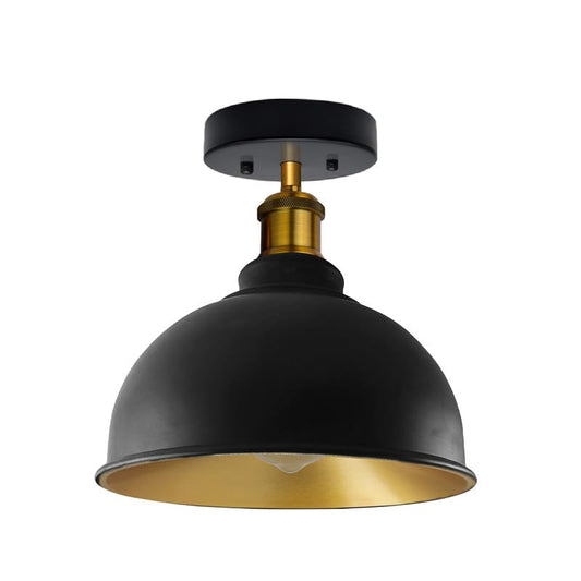 Industrial semi flush mount light 