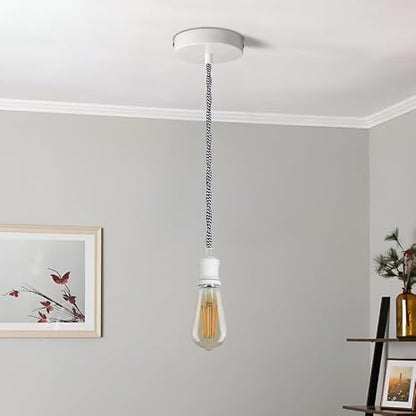 2 Pack Vintage E27 Pendant Light 2m Cable ~ 4062