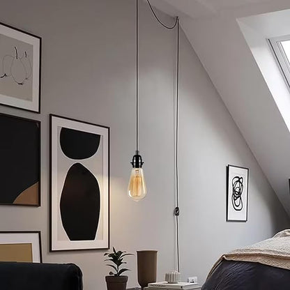 Plug in Pendant Light E27 2m Dimmer Switch Cable~4142