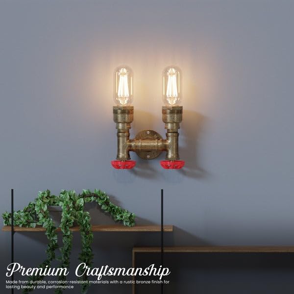 Vintage cage metal wall lamp