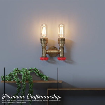 Vintage cage metal wall lamp