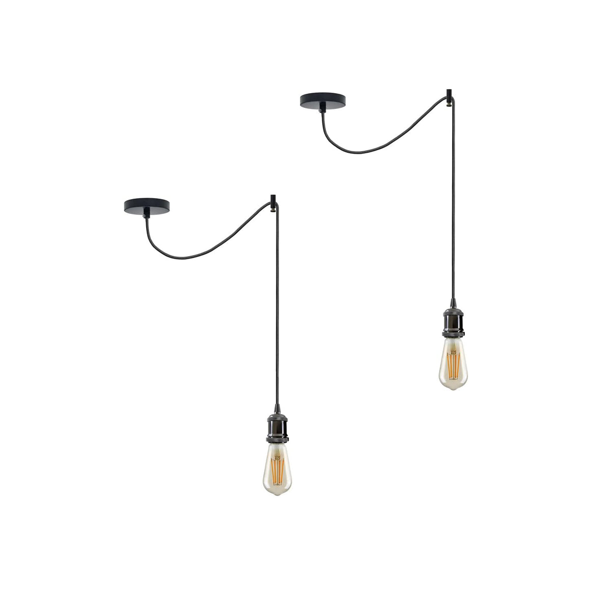 fitting 2m black ceiling penda