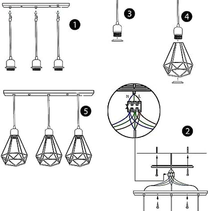 black metal cage shade lamp
