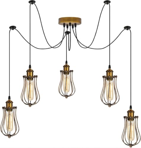 industrial cage pendant light