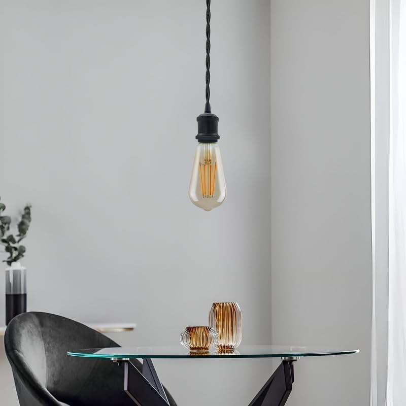 2 Pack Vintage E27 Pendant Light 2m Cable ~ 4062
