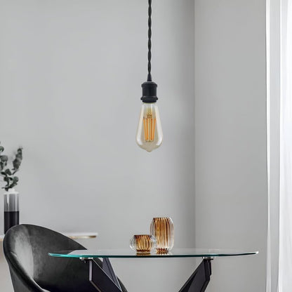 2 Pack Vintage E27 Pendant Light 2m Cable ~ 4062