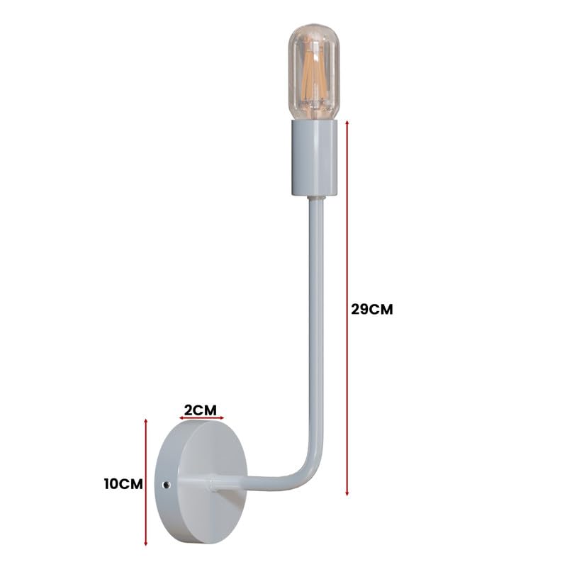retro industrial e27 metal wall light