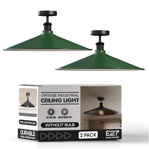 2 Pack Modern Flush Mount Ceiling Light Fixture~4091