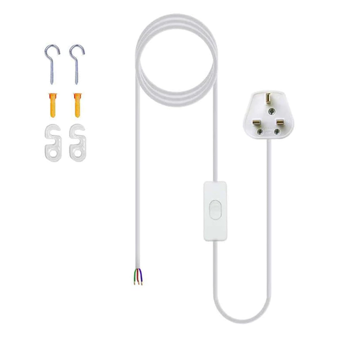 Plug in Pendant Light 2m/4.5m Cable E27 Lamp Holder~4119