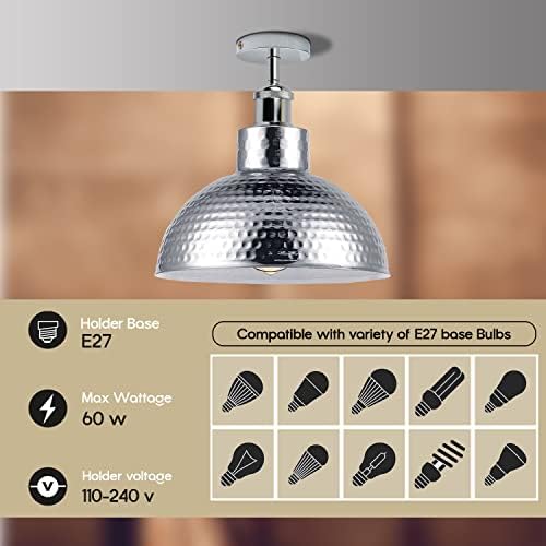 Industrial Modern Semi Flush Mount Ceiling Light~4064