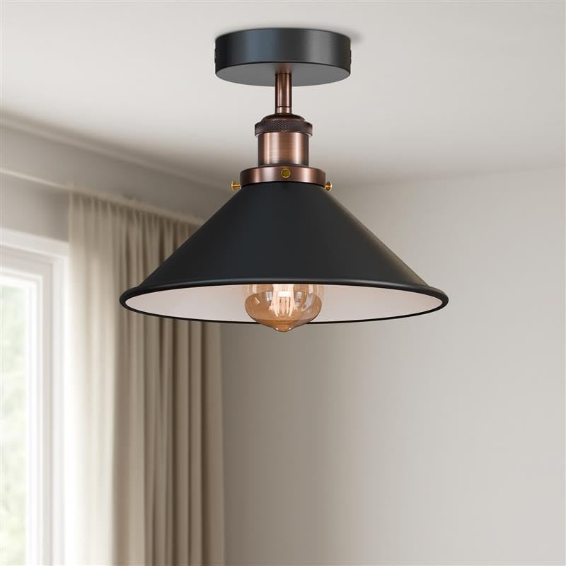 black vintage ceiling light