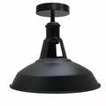 Ceiling Light, Black, E27 Base, 30cm Metal Lamp Shade~4076